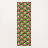 Roze en gele Dahlia Yogamat (Voorkant)