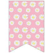 Roze en Gele Daisies Theme Baby shower Vlaggen Vlaggetjes (Tweede vlag)