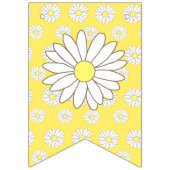 Roze en Gele Daisies Theme Baby shower Vlaggen Vlaggetjes (Derde vlag)