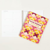 Roze en gele diamanten planner (Display)