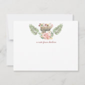 Roze en gele Floral Bouquet  kunst Notitiekaartje (Voorkant)