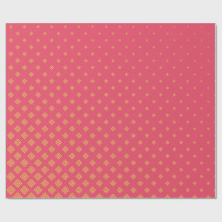Roze en gele geometrische inpakpapier