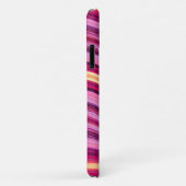 Roze en gele golvende strepen Case-Mate iPhone case (Achterkant/rechts)