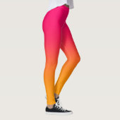 Roze en gele gradiënt leggings (Rechts)
