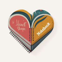Roze en Gele Hart Spiraal Notitieboek