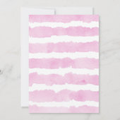 Roze en gele hommels baby shower kaart (Achterkant)