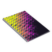 Roze en gele horrorgolven notitieboek (Rechterzijde)