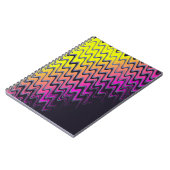 Roze en gele horrorgolven notitieboek (Linkerzijde)