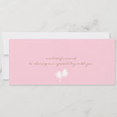 Roze en gele instapkaart naar Thailand Weddenschap Kaart (Achterkant)