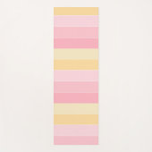 Roze en gele kleuren Fitness Sport Sjabloon Yogamat (Voorkant)