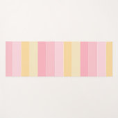 Roze en gele kleuren Fitness Sport Sjabloon Yogamat (Voorkant (horizontaal))