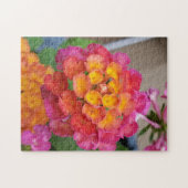 Roze en Gele Lantana Puzzel (Horizontaal)