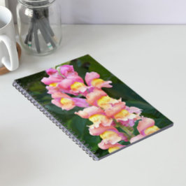 Roze en Gele Leeuwenbek Bloemen Notitieboek