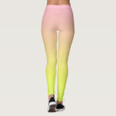 Roze en gele Leggings (Achterkant)