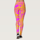 Roze en gele Leggings (Achterkant)