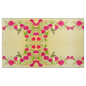 Roze en gele lente stof (Fat Quarter)