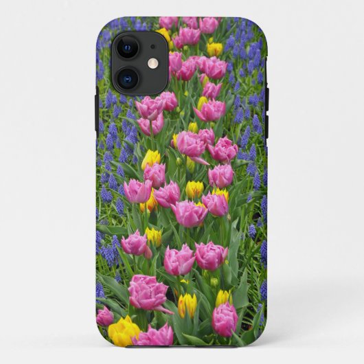 Roze en gele lentuslippen Case-Mate iPhone case (Achterkant)
