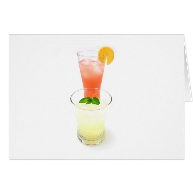 Roze en gele limonade (Voorkant Horizontaal)