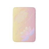 Roze en gele Lotus Fade Badmat (Voorkant Verticaal)