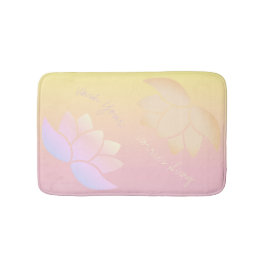 Roze en gele Lotus Fade Badmat