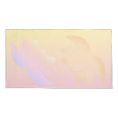 Roze en gele Lotus Fade Kussensloop (Achterkant)
