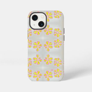 Roze en Gele Madelief iPhone 13 Mini Hoesje