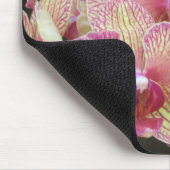 Roze en gele moth Orchid Mousepad Muismat (Hoek)