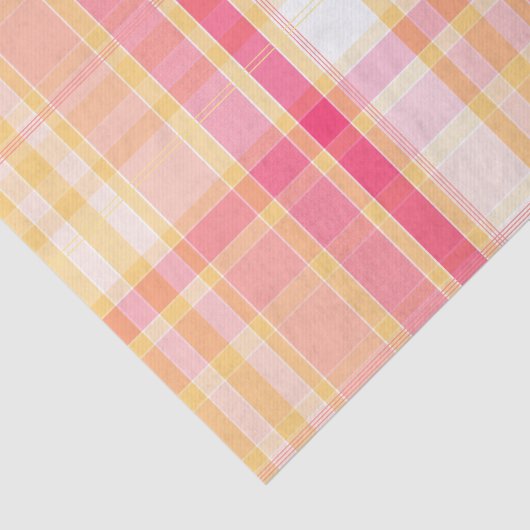 Roze en gele naadloze spelden tissuepapier (Detail)