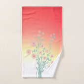 Roze en gele ombre bad handdoek (Handdoek)