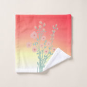 Roze en gele ombre bad handdoek (Wasdoekje)