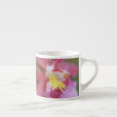 Roze en gele orchideeën espresso kop (Rechts)