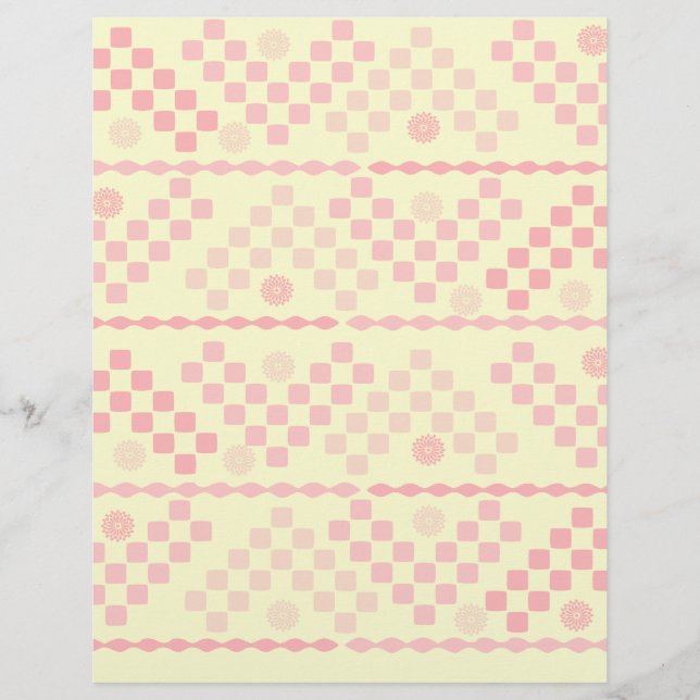 Roze en gele patroon (Voorkant)