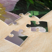 Roze en Gele Pioenen Mooie Bloemen Legpuzzel (Zijkant)