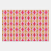 Roze en gele plankvoering of ladevoering inpakpapier vel (Voorkant 3)