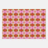 Roze en gele plankvoering of ladevoering inpakpapier vel (Voorkant 2)