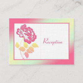 Roze en gele pony op Linen Enclosure Kaart