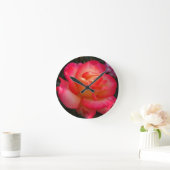 Roze en Gele Rose Ronde Klok (Huis)