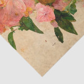  roze en gele rozen Ephemera-ontkoppeling Tissuepapier (Detail)