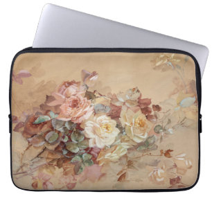 Roze en gele rozen – Franz Bischoff Laptop Sleeve