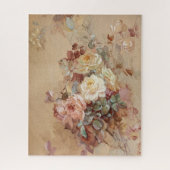 Roze en gele rozen – Franz Bischoff Legpuzzel (Verticaal)