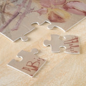 Roze en gele rozen – Franz Bischoff Legpuzzel (Zijkant)