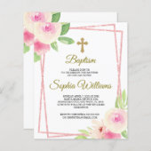 Roze en gele rozen met roze Lijst (Voorkant / Achterkant)