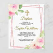 Roze en gele rozen met roze Lijst (Voorkant)