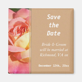  roze en gele rozenbloem met uitzondering van de d magneet