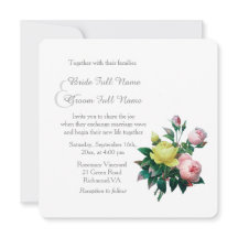  roze en gele rozenbloemen bruiloft