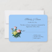   roze en gele rozenbloemen RSVP (Voorkant)