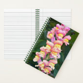 Roze en gele Snapdragon Floral Notitieboek (Binnen)
