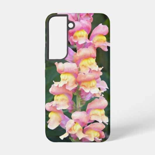 Roze en gele Snapdragon Floral Samsung Galaxy Hoesje (Achterkant)