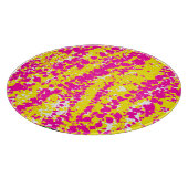 Roze en gele spatten snijplank (Hoek)