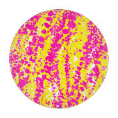 Roze en gele spatten snijplank (Voorkant)